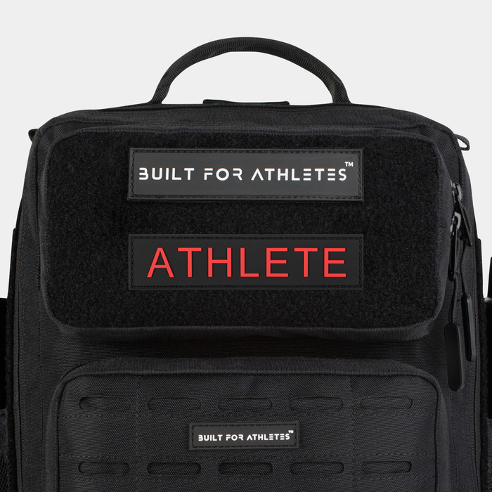 Athlete Velcrom&aelig;rke Sort/R&oslash;d
