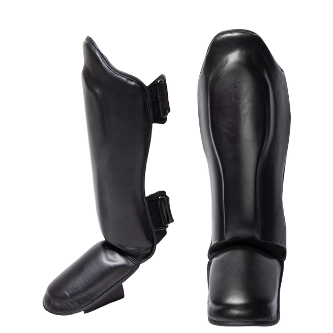 Gorilla Wear Mosby Shin Guards, M, Black