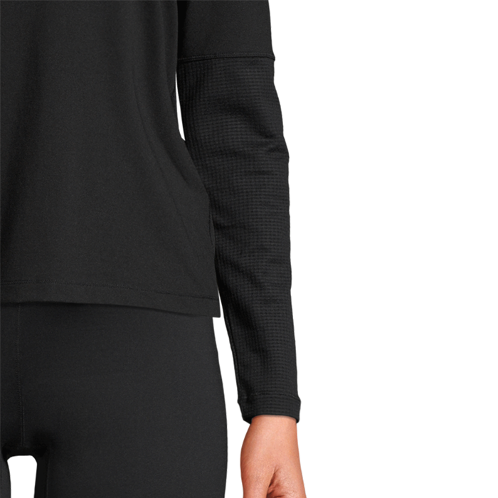 Essential Long Sleeve with Mesh Insert, Black