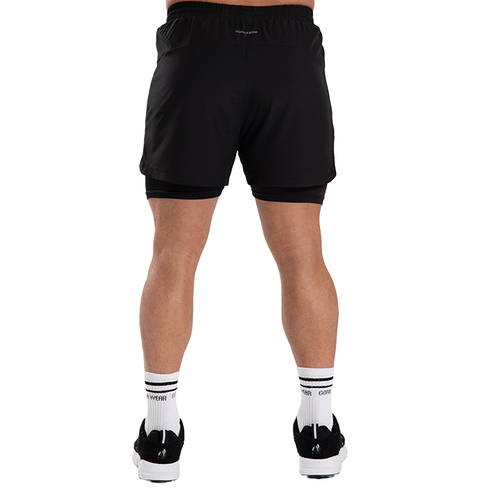 Cortez 2-In-1 Shorts, Black