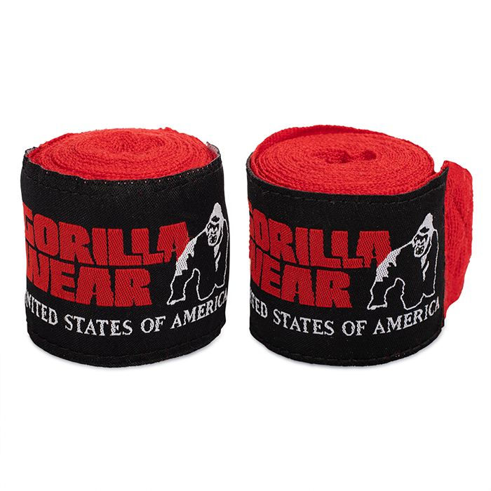 Gorilla Wear Boxing Hand Wraps, red, 2,5 m