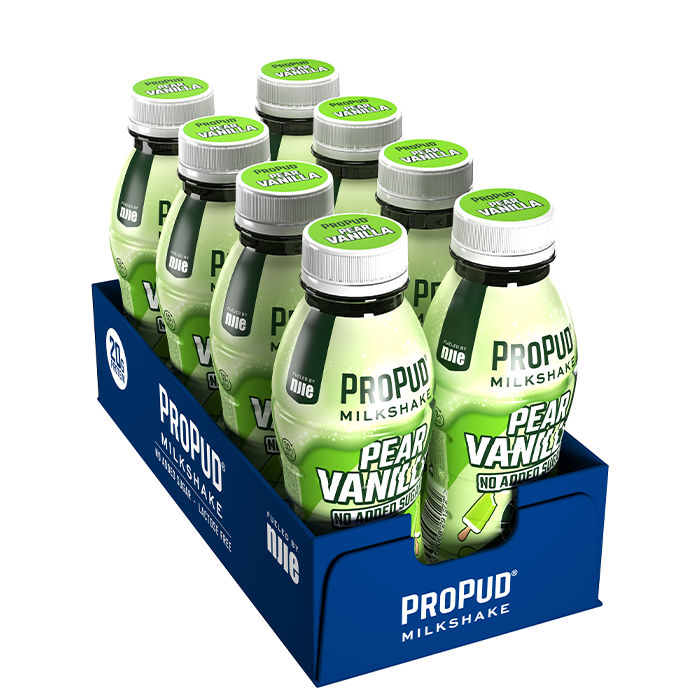 8 x ProPud Protein Milkshake, 330 ml pear_vanilla