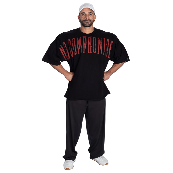NC T-shirt Sort R&oslash;d
