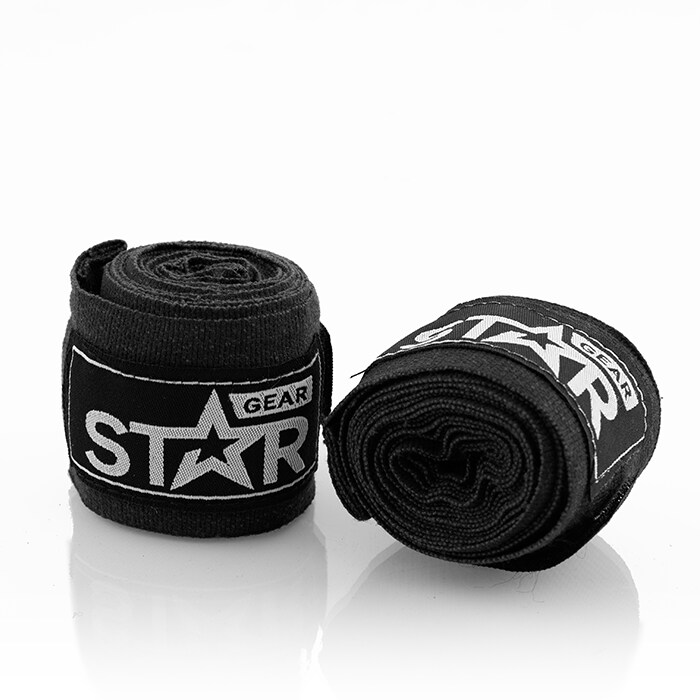 Star Nutrition Gear Star Gear Hand Wraps, Black, 2,5 m unisex Svart OS