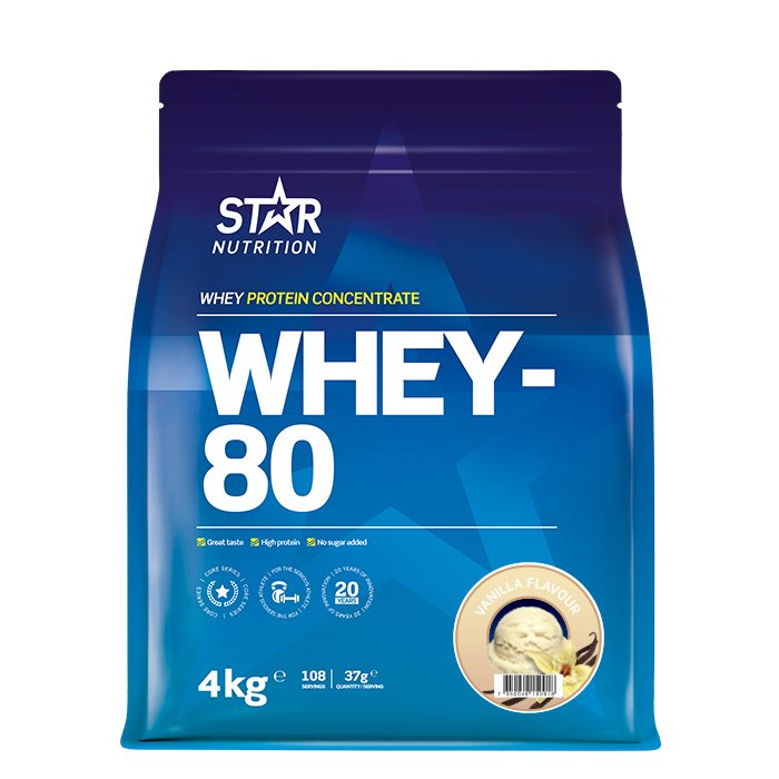 Whey-80 Valleprotein 4 kg
