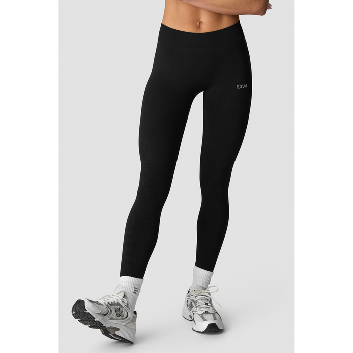Define Seamless Tights Lav Talje Sort