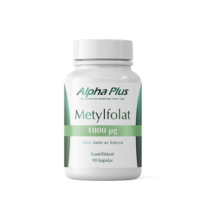 Methylfolat 1000 μg 90 kapsler