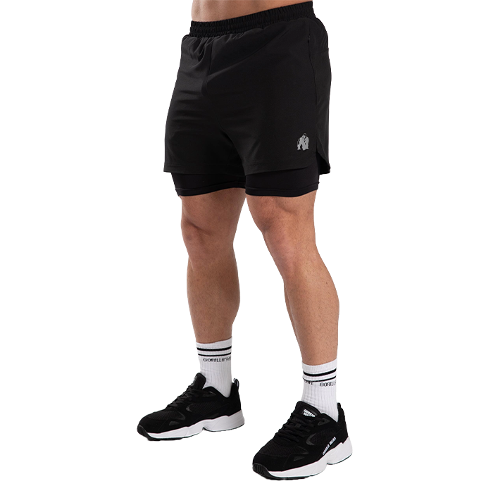 Cortez 2-In-1 Shorts, Black