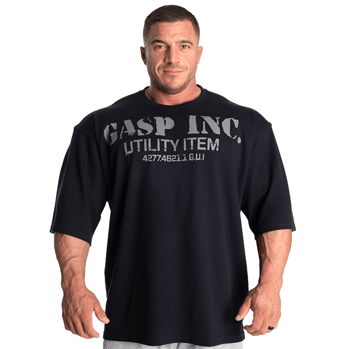 Gasp Iron Thermal Tee, S, Asphalt