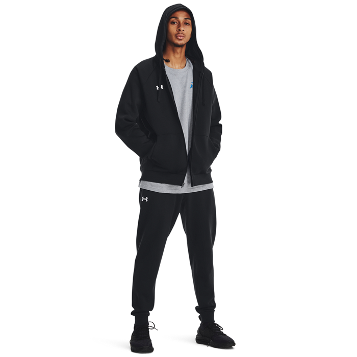 UA Rival Fleece FZ Hoodie Sort