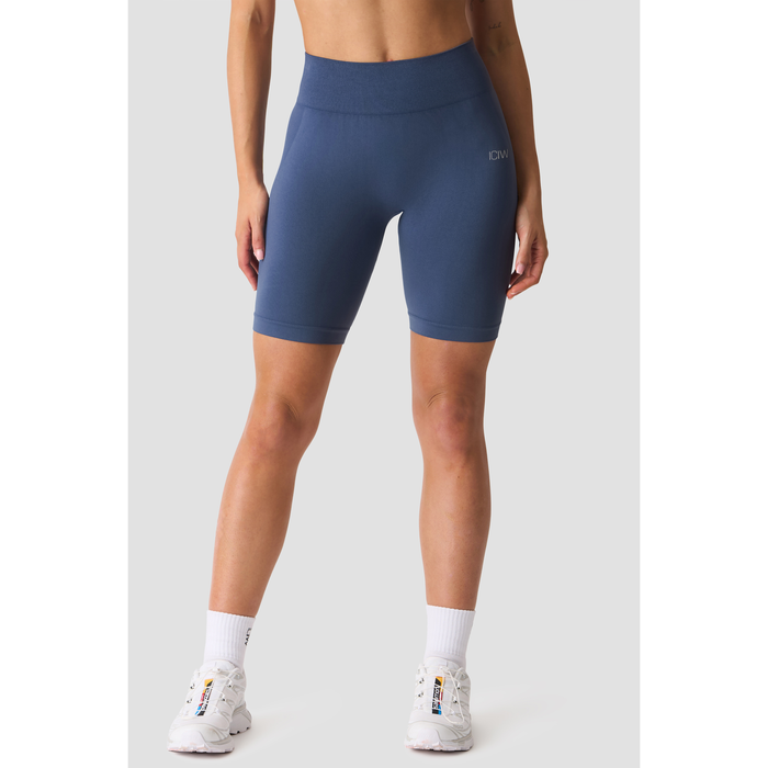 Smooth Seamless Biker Shorts Blå