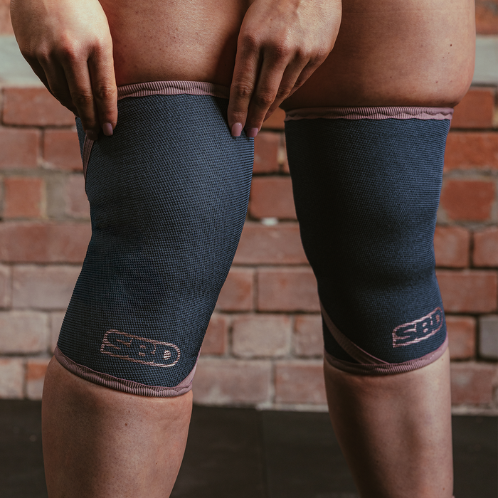 Powerlifting Knee Sleeves Kn&aelig;beskyttere 7 mm