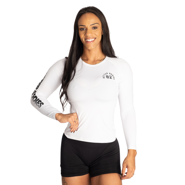 82 Langærmet T-shirt Hvid