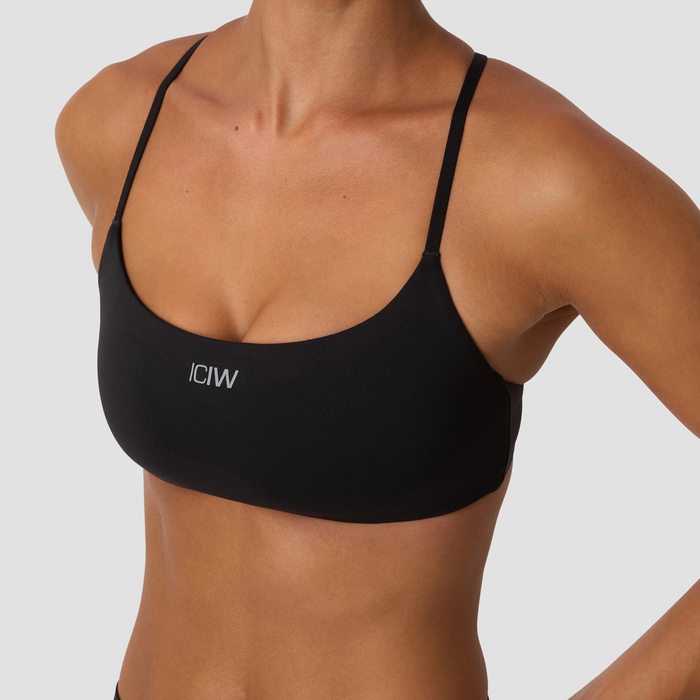 Luxe Sports-BH med Tynde Stropper Sort