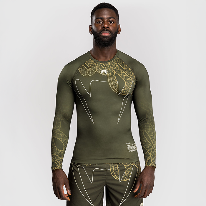 Serpenti Rashguard Langærmet Khaki Bronze Ivory