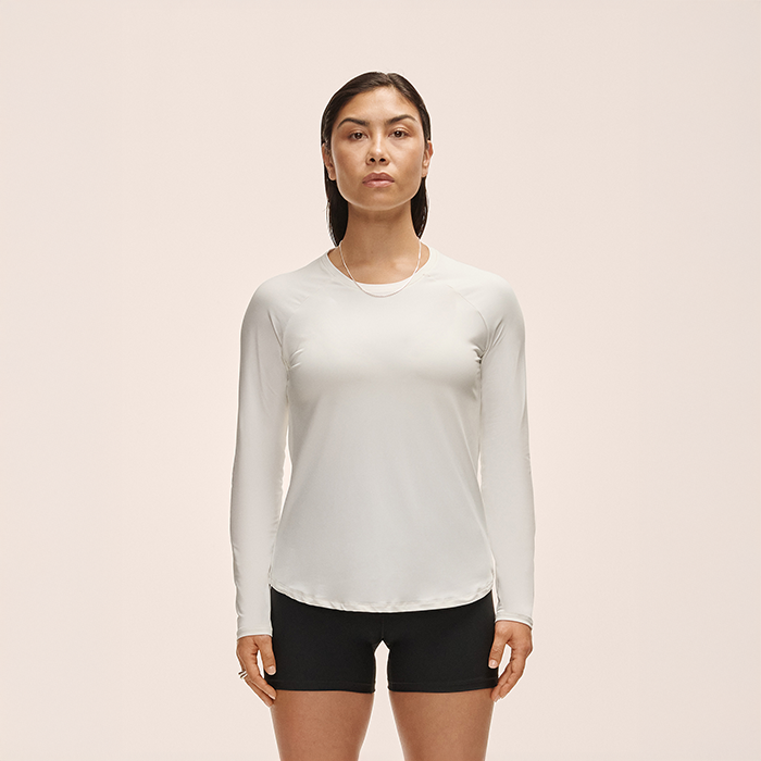 Essential Langærmet Hvid