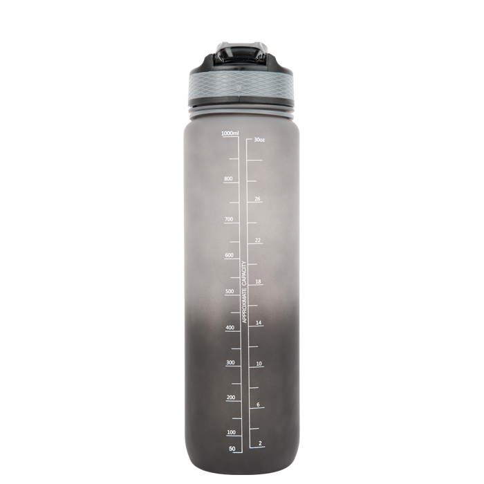 Gradient Vandflaske 1000 ml Sort/Gr&aring;