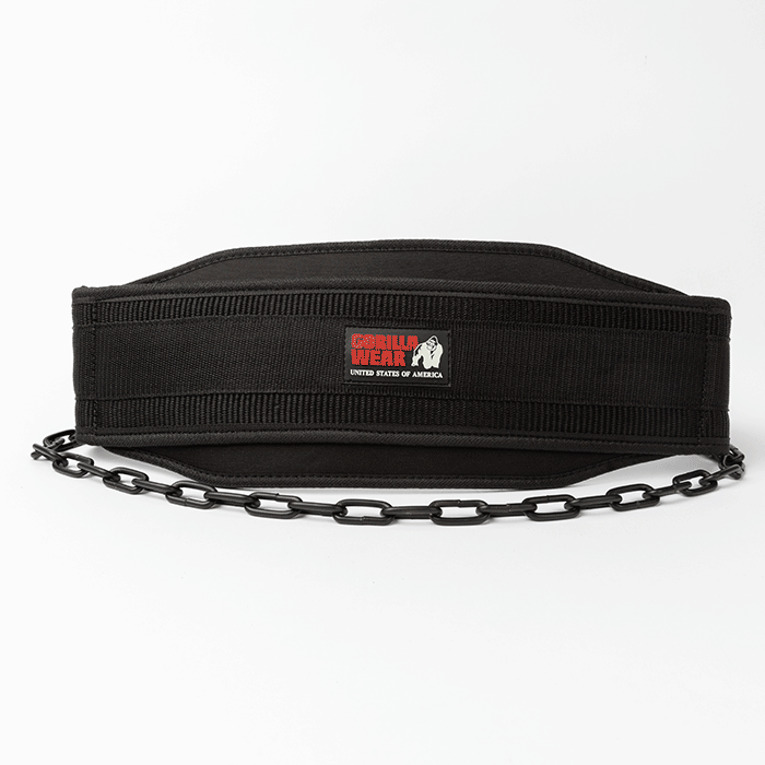 Gorilla Wear Nylon Dip Belt, Black