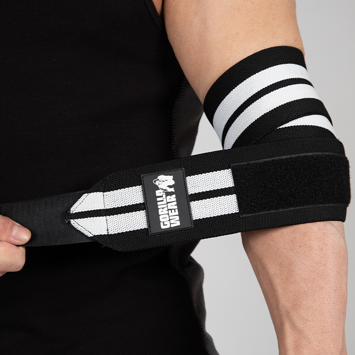 Elbow Wraps Sort/Hvid 1,5 m