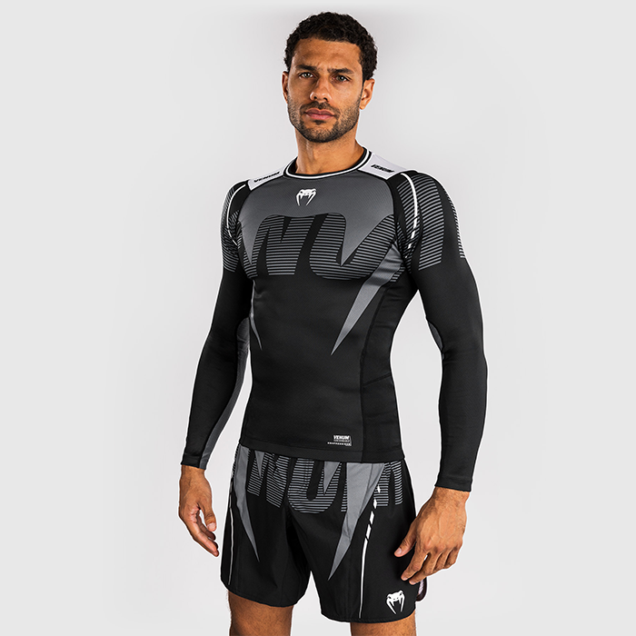 Venum Adrenaline Rashguard Sort Grå
