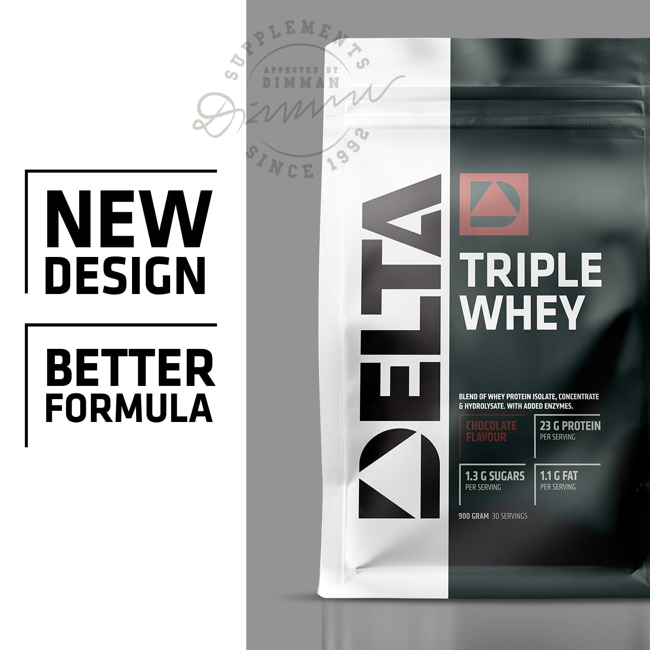 Triple Whey Valleprotein 900 g strawberry