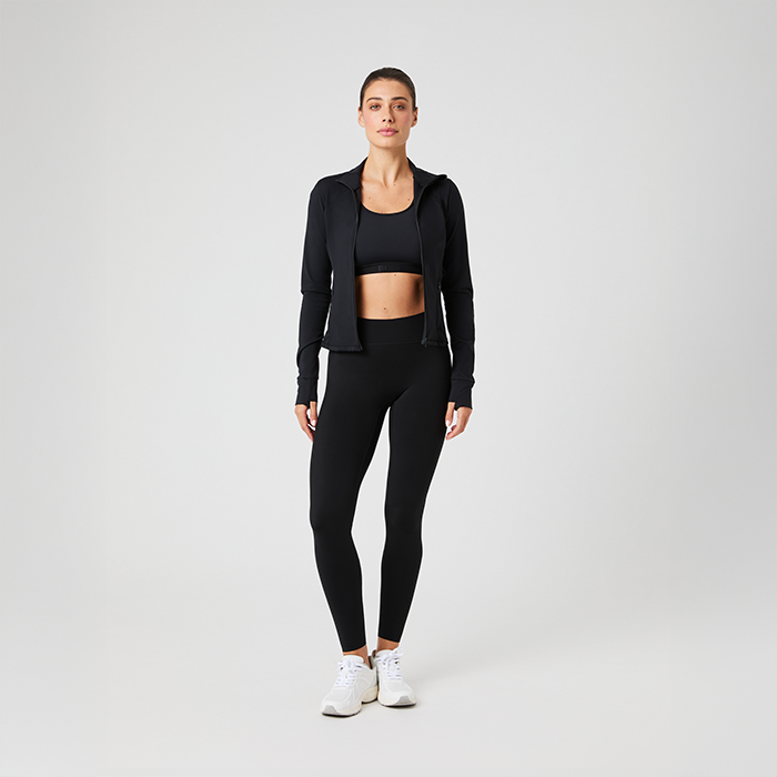 Borg Soft Zip Tr&oslash;je Sort