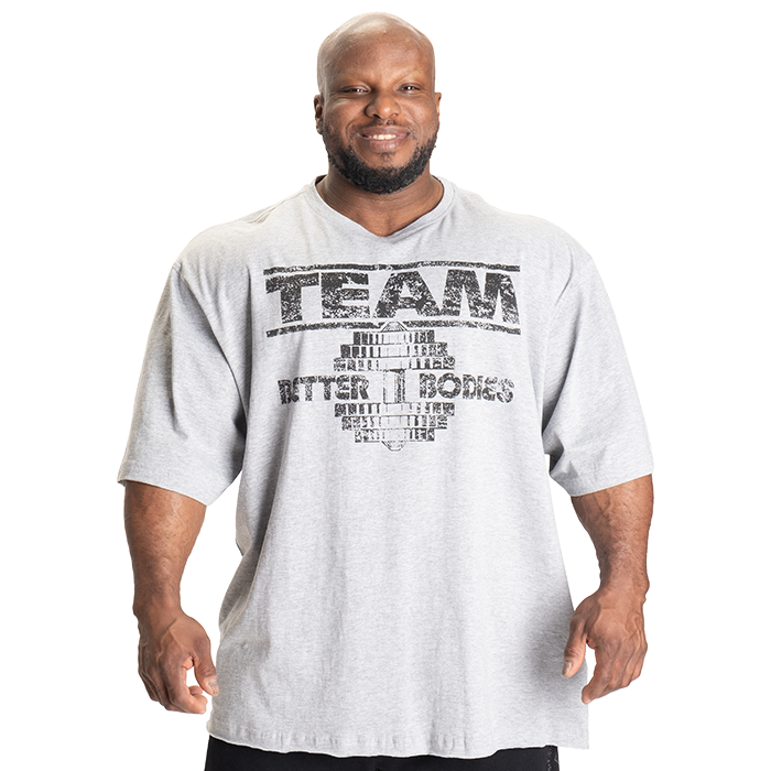 Team Pump Cover Iron Tee, Light Grey Melange