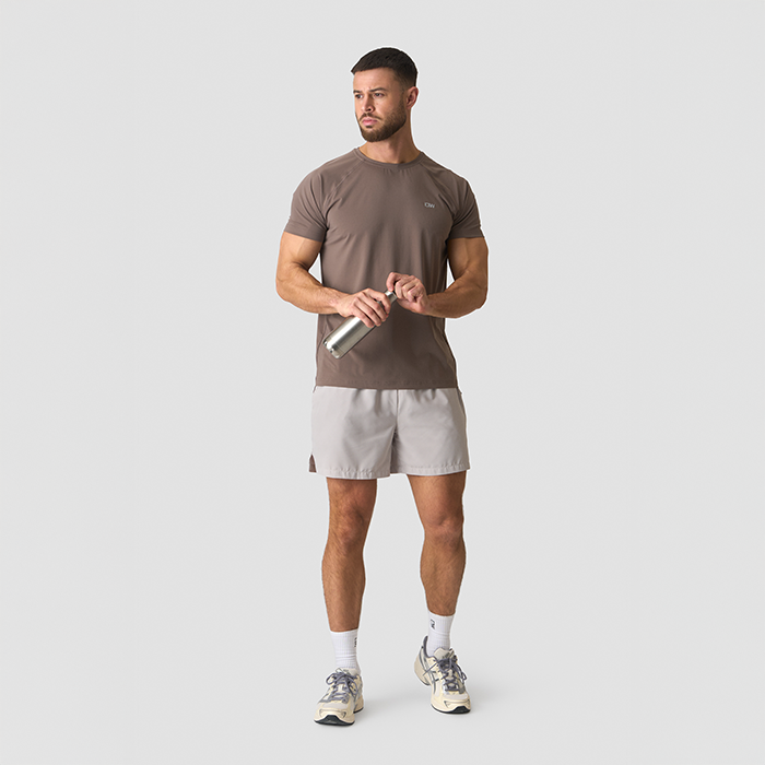 Workout Melange Tr&aelig;ningstshirt Gr&aring;meleret