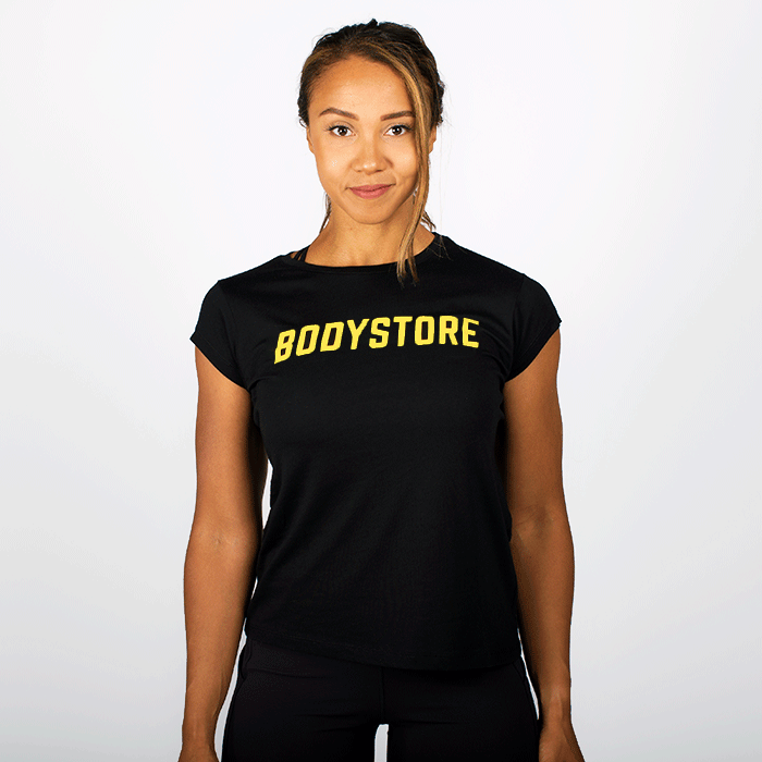 BODYSTORE WMN NEW LOGO TEE, BLACK