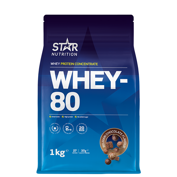 Star Nutrition Whey-80 Belgian Chocolate 1000g