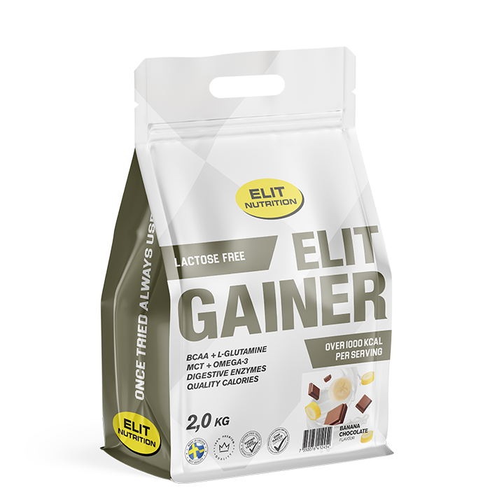 ELIT Gainer Laktosefri, Banana & Chocolate, 2 kg