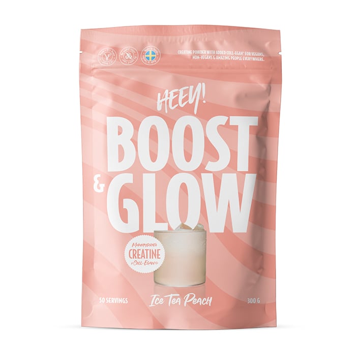 Heey! Boost & Glow Creatine + Vegan Collagen Ice Tea Peach (300 g)