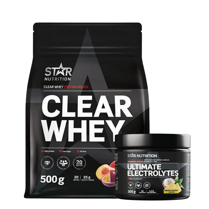 Clear Whey Whey Protein 500 g + Ultimate Electrolytes 300 g