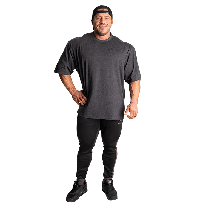 Division Iron Tee, Dark Grey Melange