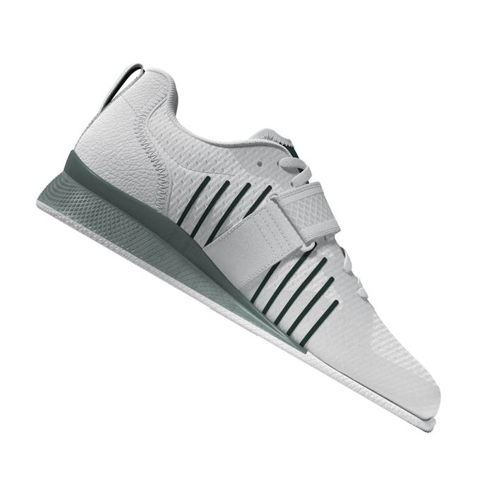 Adipower Weightlifting 3 Sko Hvid Sort/Gr&oslash;n