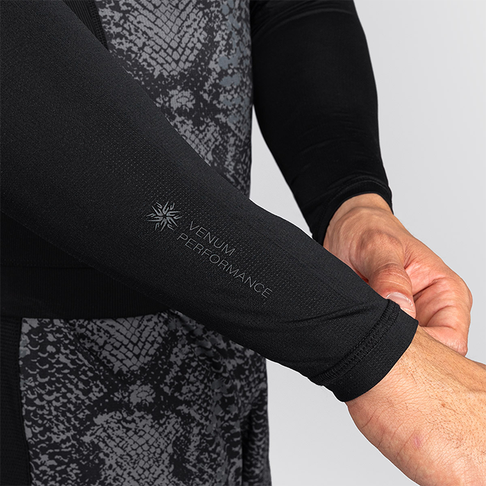 Venum G-Fit Scales Rashguard Sort Gr&aring;
