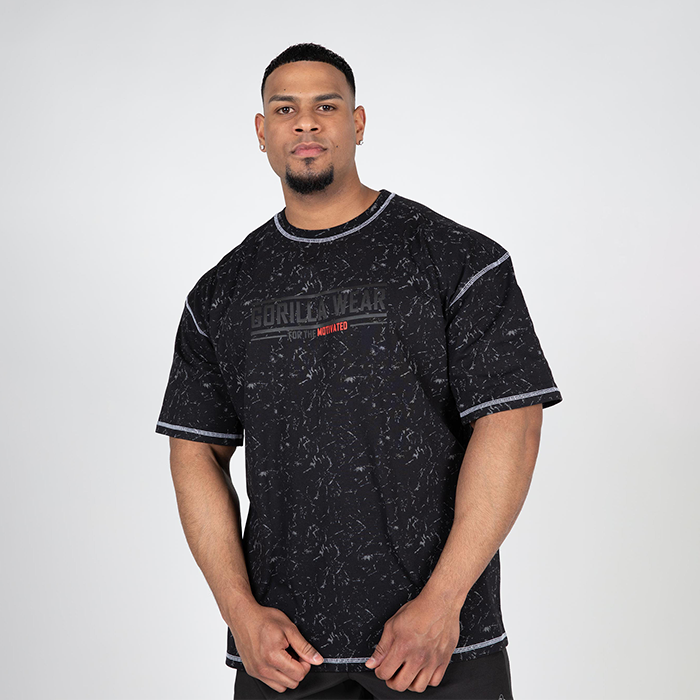 Saginaw Oversized T-Shirt, washed black, small