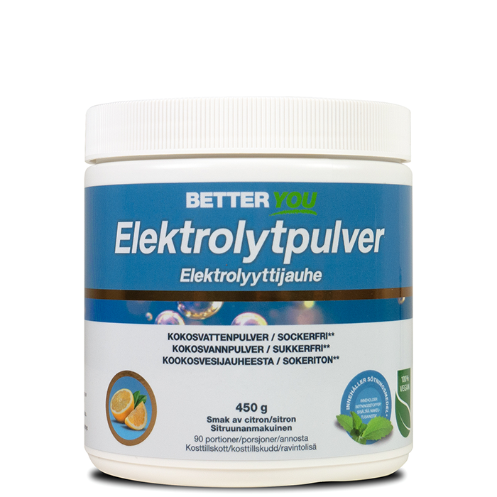Better You Elektrolytpulver, Citron, 450 g