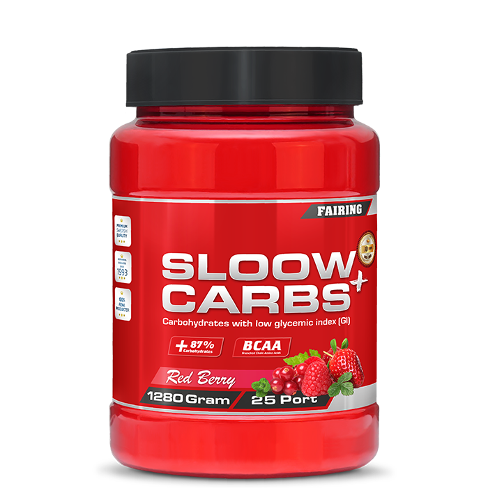 Sloow Carbs+ Sportsdrikkepulver 1,28 kg