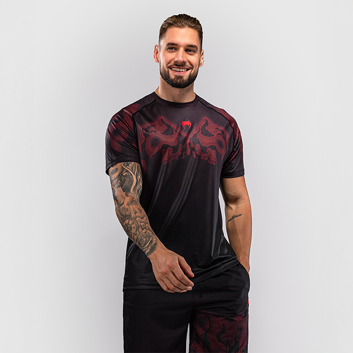Venum Spectre Dry Tech T shirt Sort Rød