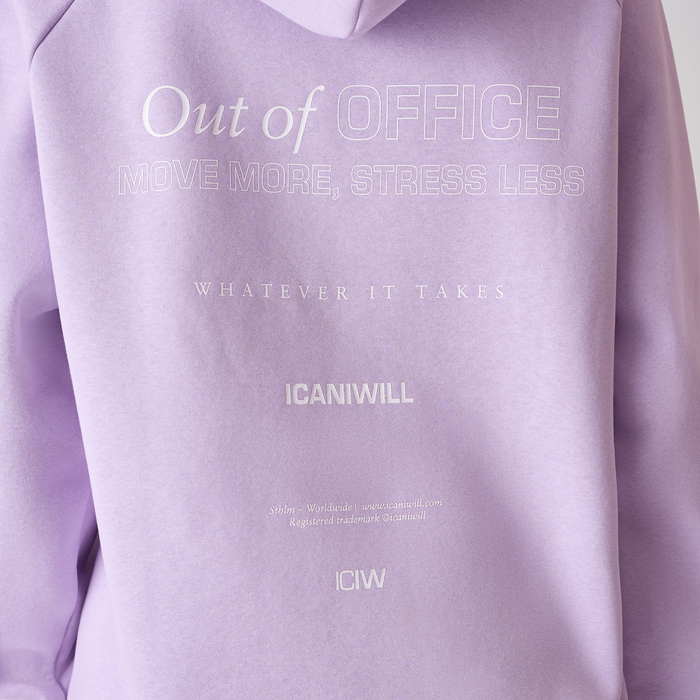 Everyday Hoodie Print Lilla