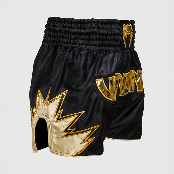 Inferno Muay Thai Shorts Sort Guld
