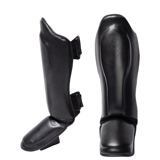 Gorilla Wear Mosby Shin Guards, M, Black