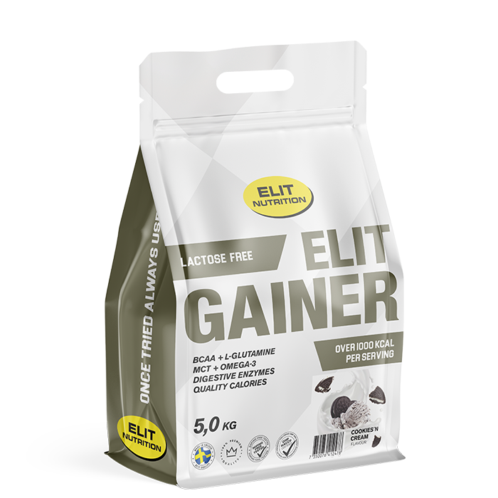 ELIT Gainer Laktosefri, Cookies & Cream, 5 kg