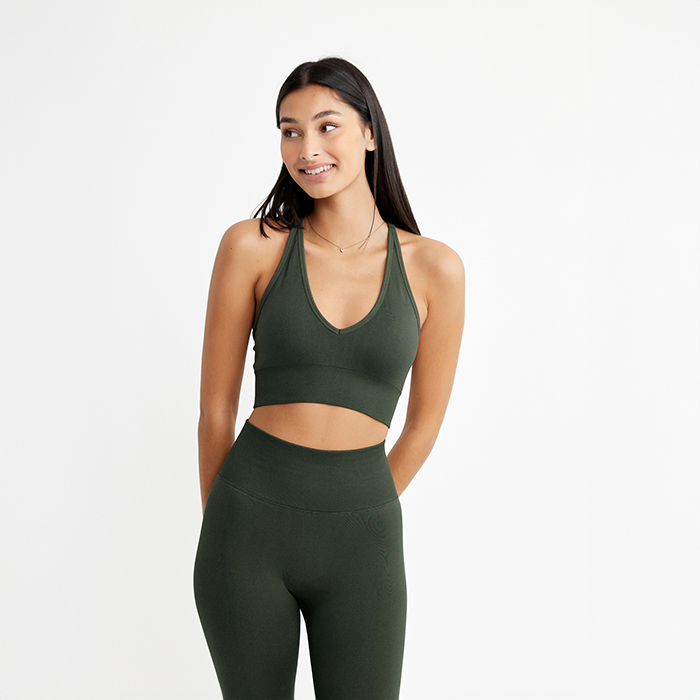 Sport-BH Mørkegrøn