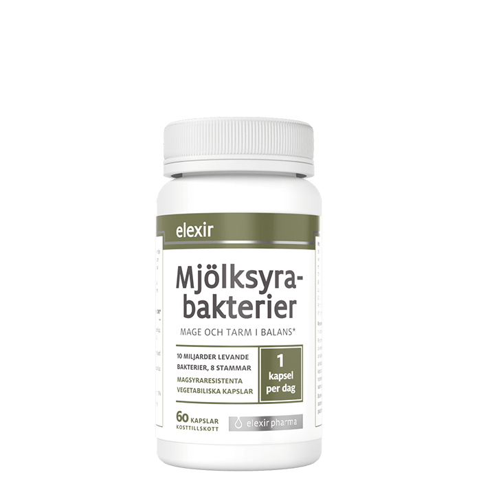 Elexir Pharma - Mjölksyrabakterier 60 kaps