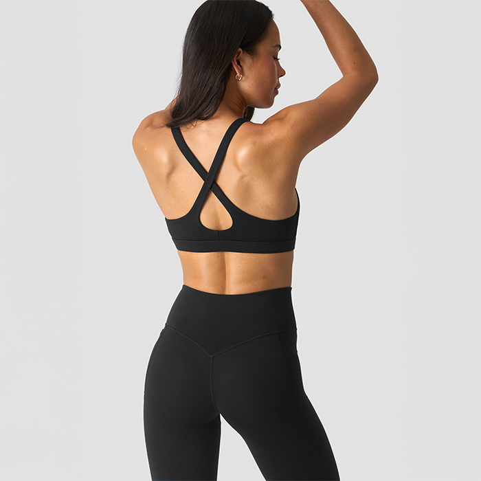 Luxe V-hals Sports-bh Sort