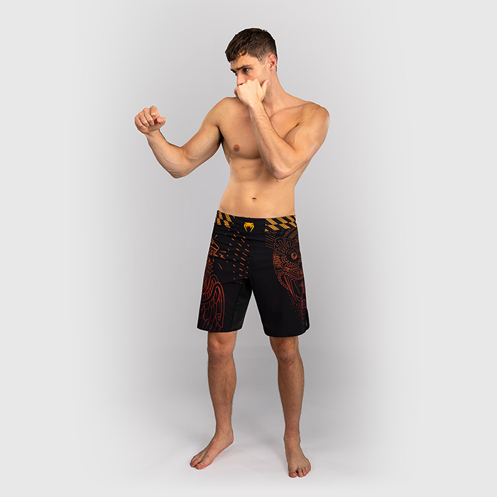 Venum Quetzal Fury Fightshorts Sort Rød Orange
