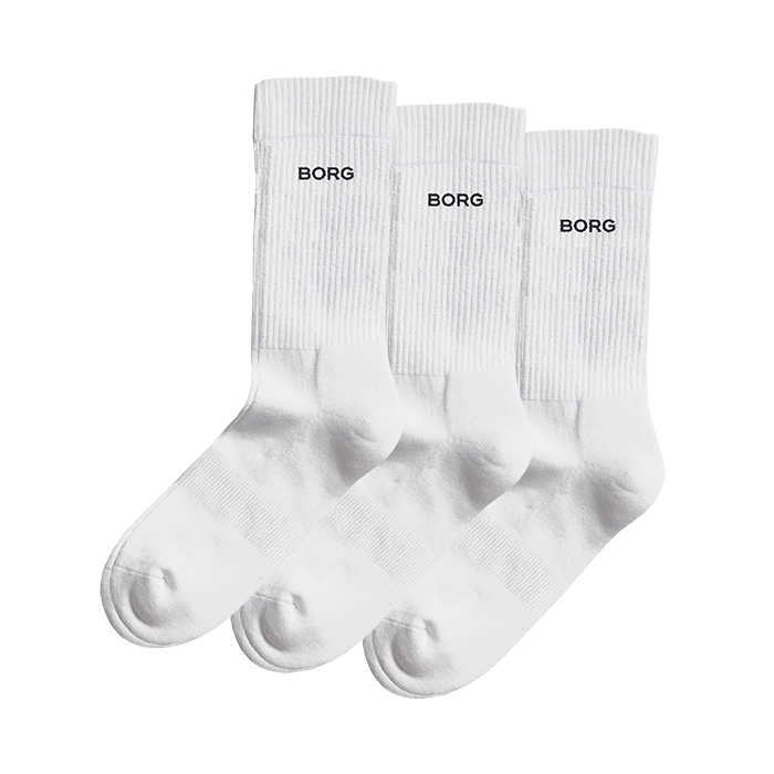 Björn Borg Essential Crew Socks 3 Pack, 35-38, Multipack