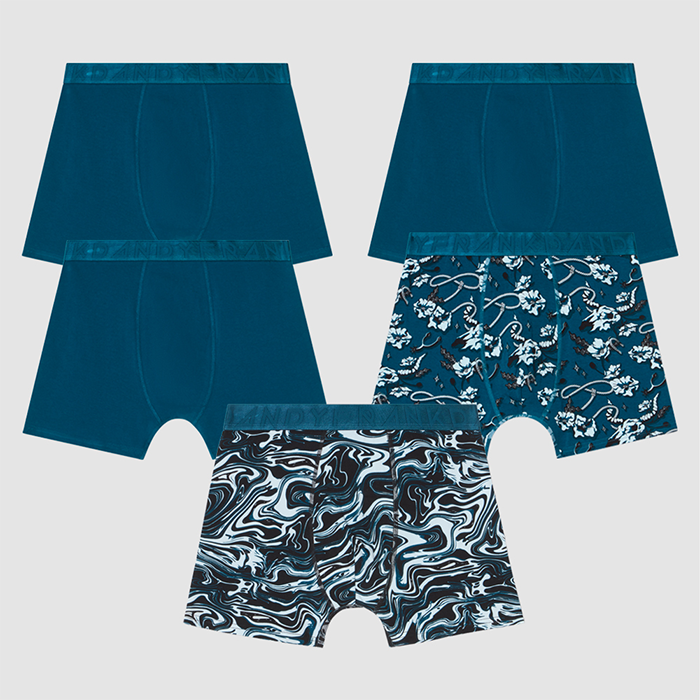 Boxershorts 5 pack Blå